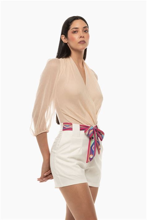 Body Cruzado Manga Larga Nude