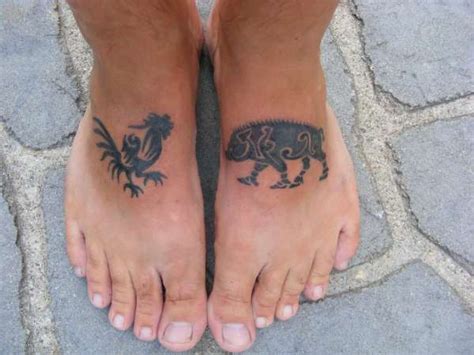 Chicken Footprint Tattoo