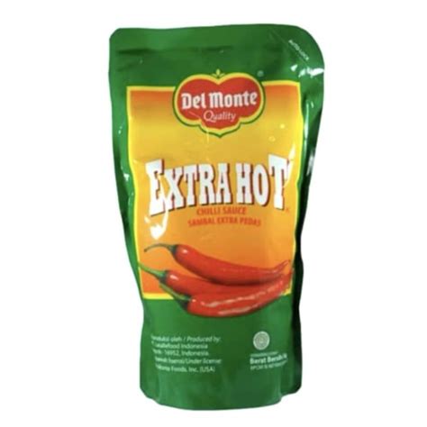 Jual Delmonte Saus Sambal Extra Hot 1 Kg Del Monte Chilli Refill Pouch 1 Pcs 1000 Gr Gram
