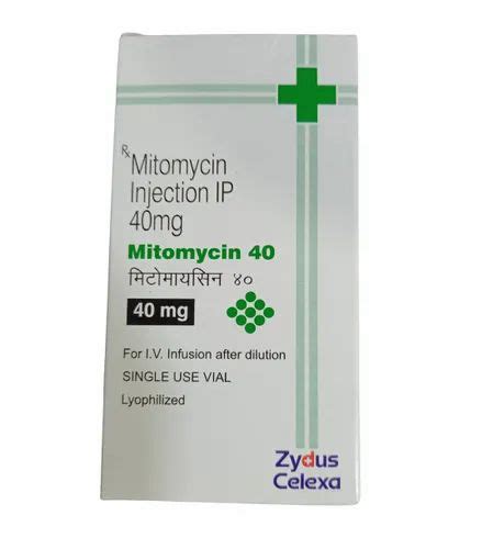 Zydus Cadila Mitomycin 40mg Injection Mitomycin Packaging 1VIAL