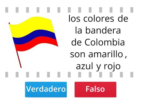 Los Simbolos De Colombia True Or False