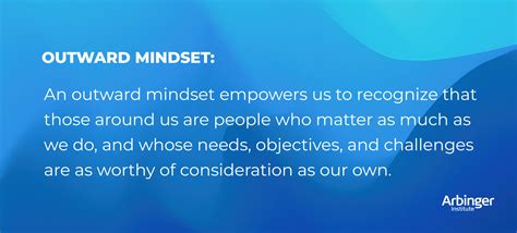 What Is An Outward Mindset Arbinger