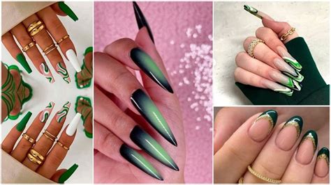 Jaw Dropping Emerald Green Nails You Will Love Miss Mv