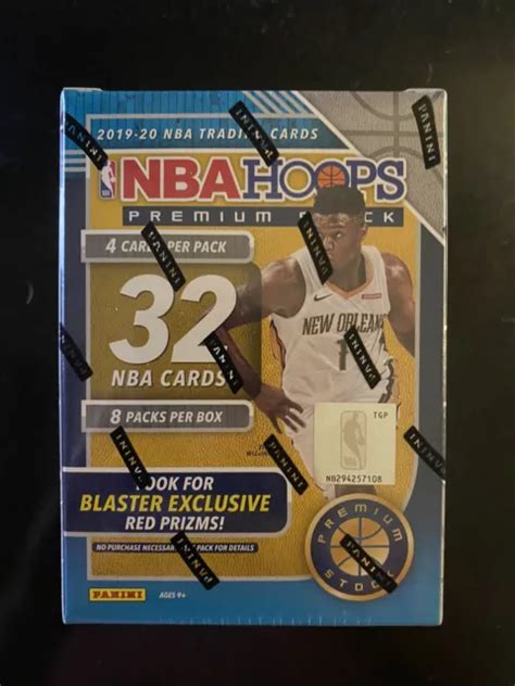 PANINI 2019 20 NBA Hoops Premium Stock NBA Blaster Box Sealed 1st