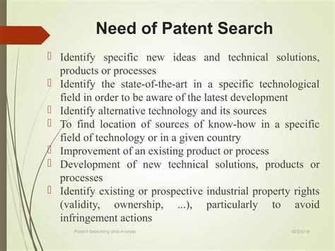 Patent search analysis and report | PPT