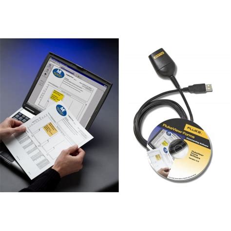 Fluke Fvf Sc Flukeview Forms Software With Cable Batter Fly