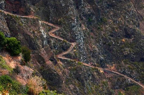 Free Stock Photo Of Very Steep Road In Madeira Island Portugal