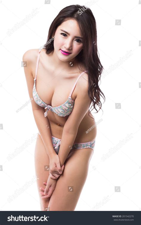 Beautiful Sexy Asian Woman Lingerie On Stock Photo 201542270 Shutterstock
