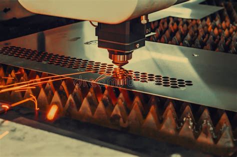 High Precision CNC Laser Cutting Metal Sheet Stock Image Image Of