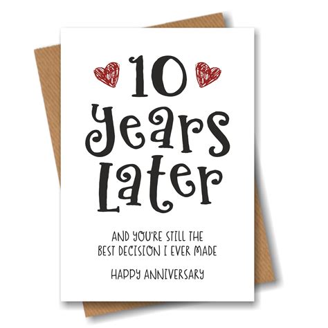 year anniversary card   decision    funny