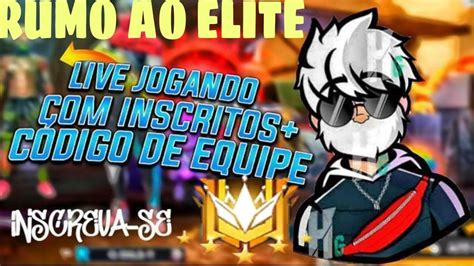 FREE FIRE AO VIVO RUMO AO ELITE NO CS RANQUEADO JOGANDO