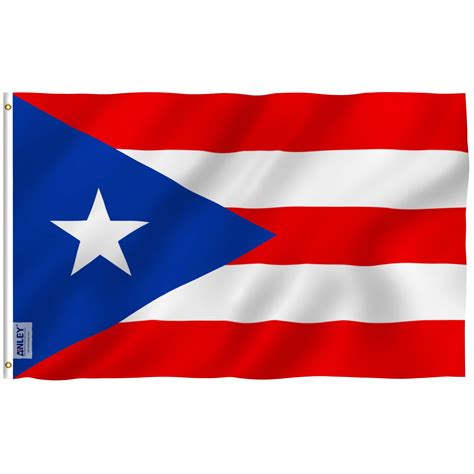 Anley Fly Breeze 3x5 Foot Puerto Rico Flag - Vivid Color and UV Fade