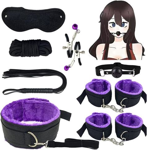 Amazon Bondage Kit Sex Funiture For Adult Couple Bed Restraint Sex Fuzzy Handcuff Set For
