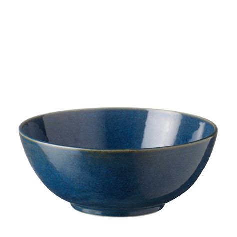 Large Classic Round Soup Bowl Varied Blue Jenggala Keramik Bali Ceramic