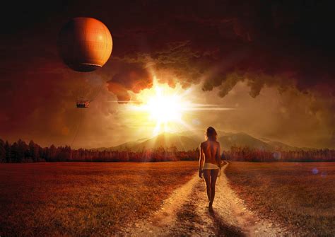 Hot Air Balloon Erotic Woman X Pouces Full Color Etsy France