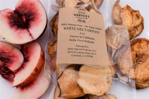 Dried White Nectarines | Naturally Dried California Nectarines