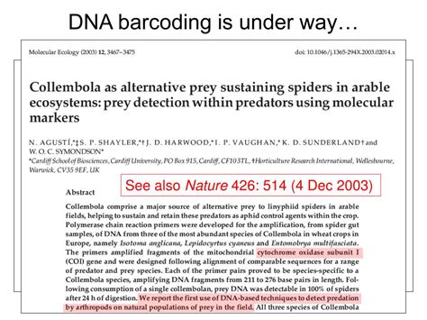 Ppt Dna Barcoding A New Diagnostic Tool For Rapid Species