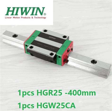 1pcs 100 Original Hiwin Linear Rail Guide HGR25 L 400mm 1pcs HGW25CA