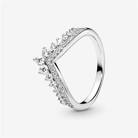 Princess Wishbone Ring Sterling Silver Pandora Uk