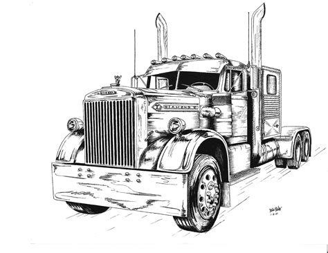 Pen And Ink Art Work Antique And Classic Mack Trucks General Discussion