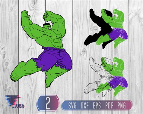 Hulk Svg Layered The Incredible Hulk Svg Marvel Svg Etsy