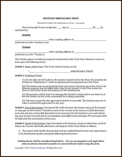 Revocable Living Trust Amendment Form California Form Resume