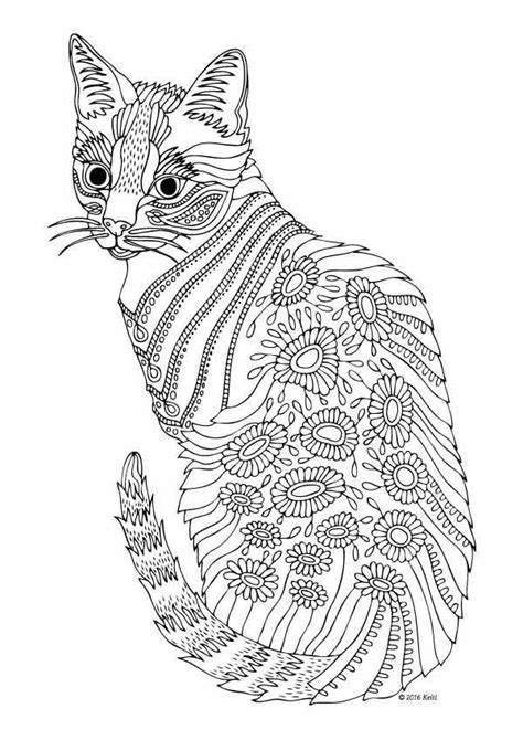 gato mandala - Buscar con Google | Cat coloring page, Cat coloring book ...