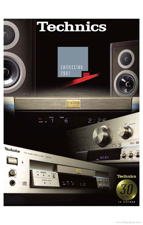 technics collection product catalogue hifi engine
