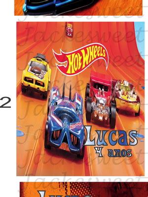 Arte Tag Hot Wheels Compre Produtos Personalizados No Elo7