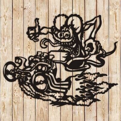 Rat Fink Chopper Hot Rod Cutting File