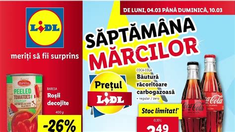 Catalog Lidl Martie Saptamana Marcilor Ofertele De Joi