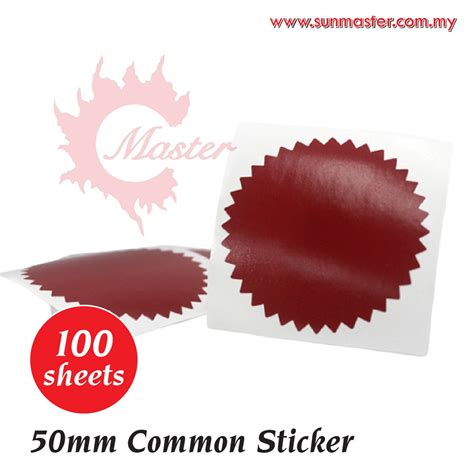 Common Seal Sticker 100pcs 5cm Cop Sijil Bintang Sijil Certificate