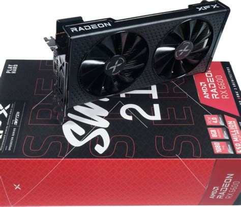 Xfx Speedster Swft210 Radeon Rx 6600 Xt Core Carte Graphique Gaming Avec Go Gddr6 Hdmi 3xdp Amd