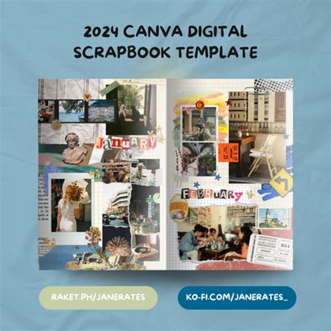 Canva Digital Scrapbook Template Ja S Ko Fi Shop Ko Fi Where