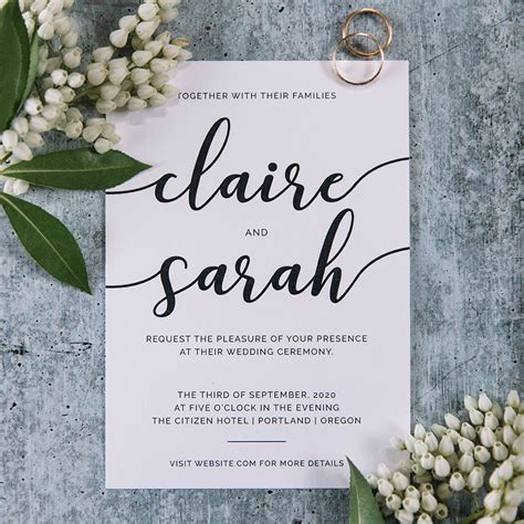 Wedding Invitation Dash Of Pride Llc