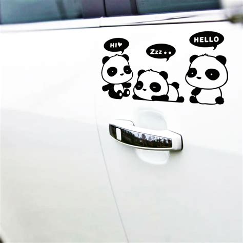 Aliauto calcomanía de vinilo con diseño de Panda para coche pegatina