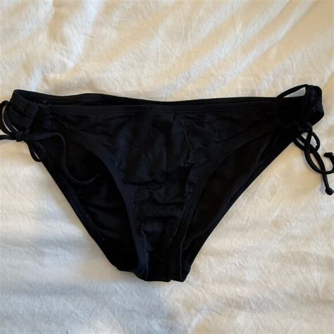 The Bikini Lab Swim Bikini Lab Black String Bikini Bottom Poshmark