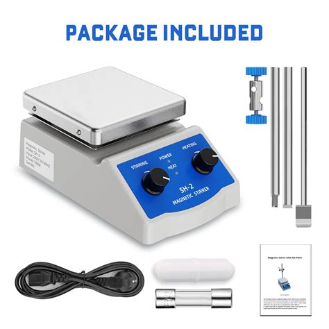 Snapklik Anzeser Magnetic Stirrer Hot Plate W Stir Bar Rpm Magnetic Hotplate