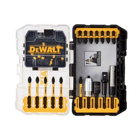 DEWALT Flextorq Impact Ready Impact Driver Bit Set With Toughcase