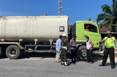 Truk Odol Ditilang Di Inhu Dishub Riau Kebanyakan Bermuatan Batu Bara