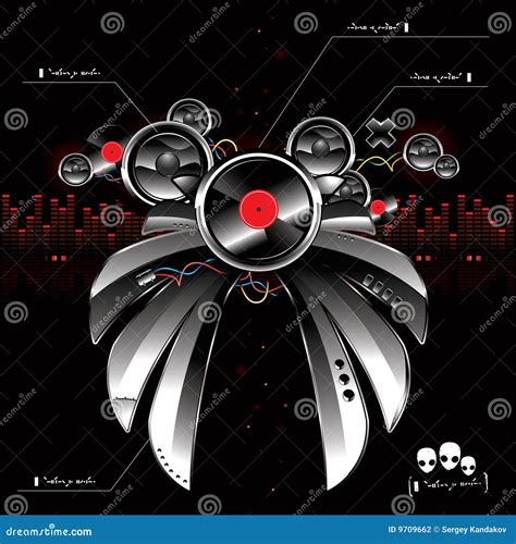 Glossy Futuristic Sound System Stock Vector - Illustration of realistic