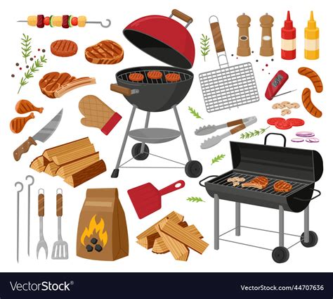 Zwarte Bbq Cartoon Cookout Clipart
