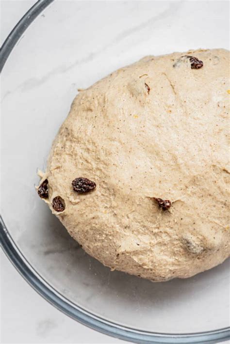 Sourdough Hot Cross Buns Baking With Butter
