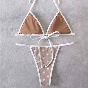 Swim Mesh White Nude Heart High Hip Bikini Poshmark