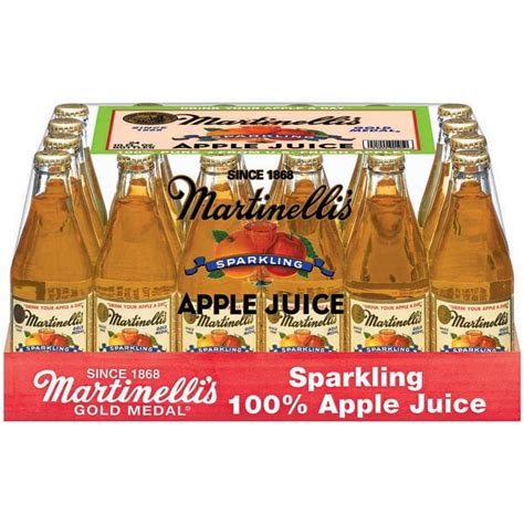 Martinelli S Sparkling Juice Apple 10 Fl Oz 24 Count