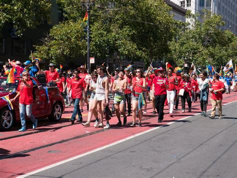 NYC Marchers At Gay Pride Parade Editorial Stock Image Image Of
