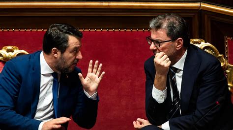 Salvini Giorgetti Sul Mes Abbiamo Fatto Una Scelta Coerente Tribuna