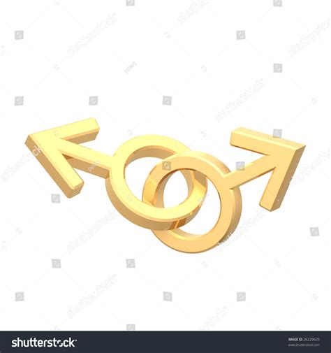 Gold Gay Sex Symbol Computer Generated D Photo Rendering Shutterstock
