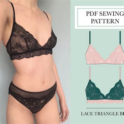 Bralette Sewing Pattern Bra Lingerie Sewing Pattern PDF Etsy