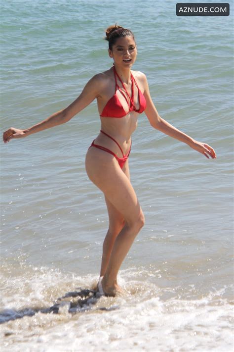 Blanca Blanco Hot Sexy Actress Showing Off Her Toned Body In A Skimpy Red Bikini Aznude